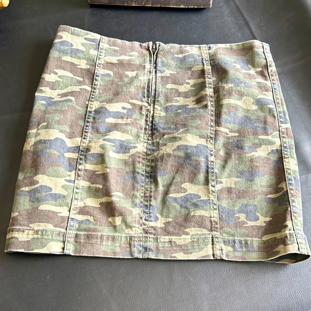 Free People Camouflage Skirt - Picture 4 of 12
